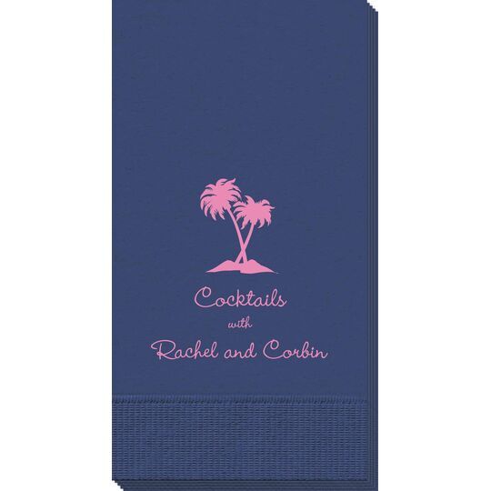 Palm Trees Guest Towels